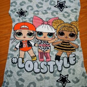 L.O.L. Surprise! Girls' Gray Graphic T-Shirt